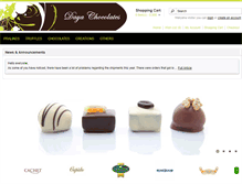 Tablet Screenshot of dayachocolates.com